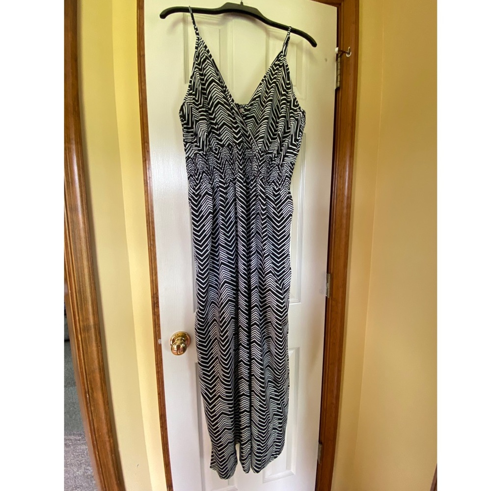 True Destiny white & black long dress